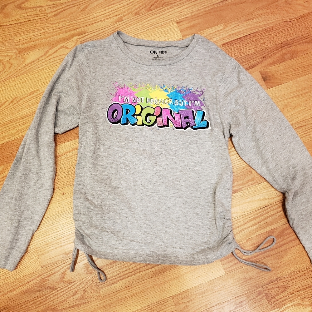 NWT 'I'm Not Perfect' Long Sleeve Tee Top